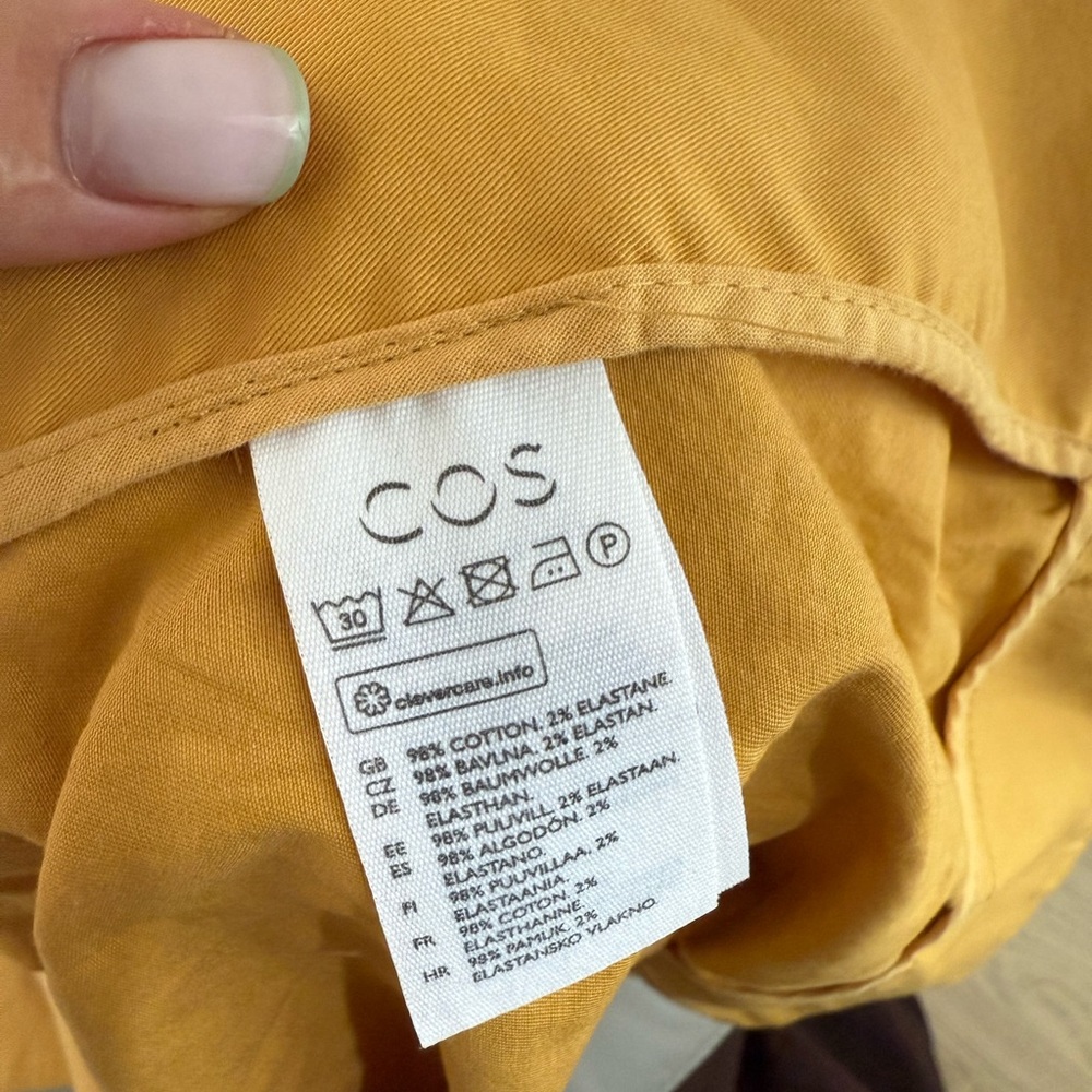 COS Mustard Long Sleeve Dress - Picture 5 of 5